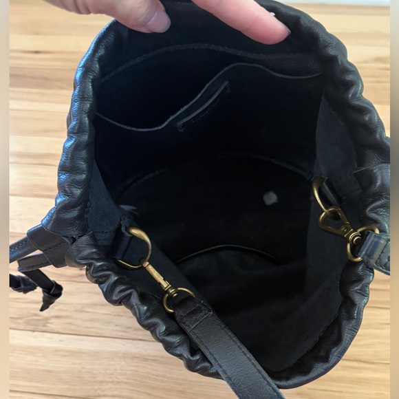 NEW Madewell Black Bucket Bag - Picture 9 of 12